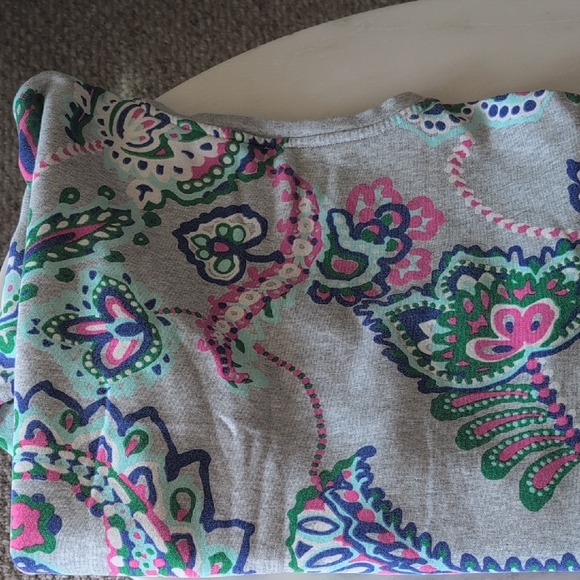 Talbots Gray Paisley Sweatshirt - Picture 5 of 5